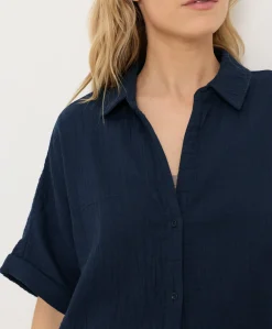 Organic Coastal Double Gauze Oversized Shirt