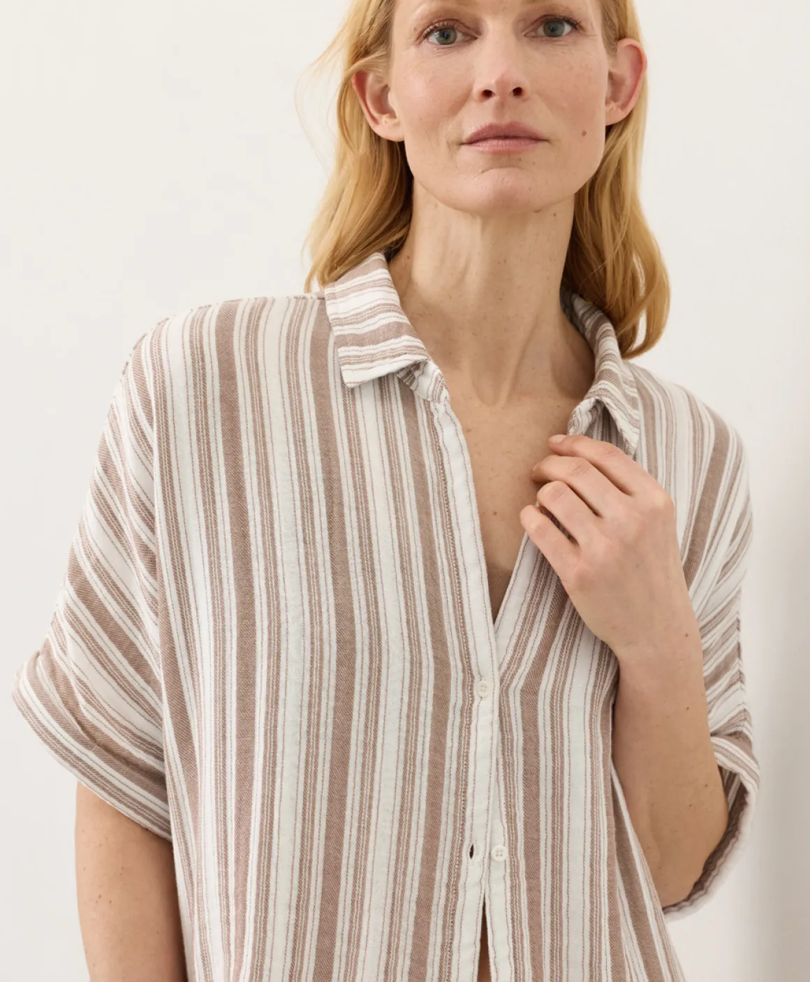 Organic Coastal Double Gauze Oversized Shirt
