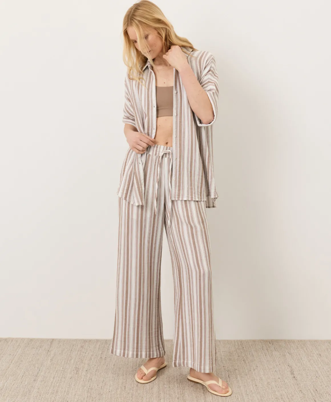 Organic Coastal Double Gauze Oversized Shirt