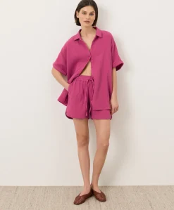 Organic Coastal Double Gauze Oversized Shirt