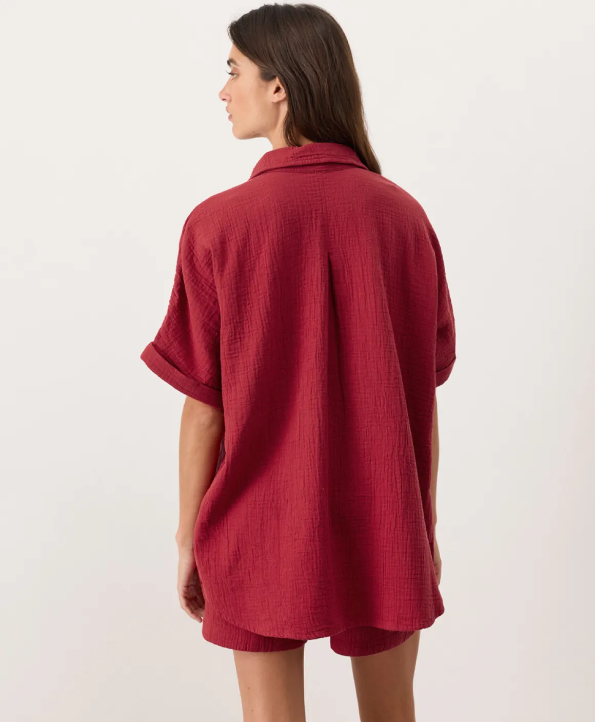Organic Coastal Double Gauze Oversized Shirt