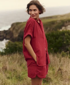Organic Coastal Double Gauze Oversized Shirt