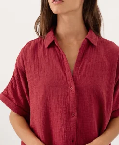 Organic Coastal Double Gauze Oversized Shirt