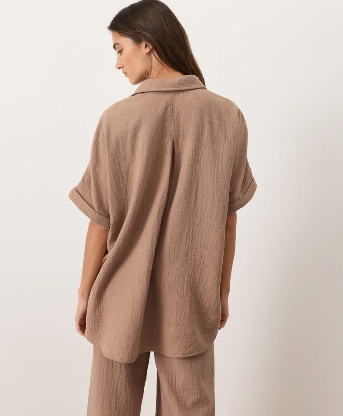 Organic Coastal Double Gauze Oversized Shirt