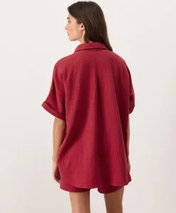 Organic Coastal Double Gauze Oversized Shirt