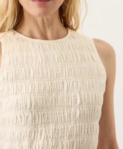 Organic Coastal Double Gauze Smocked Dress