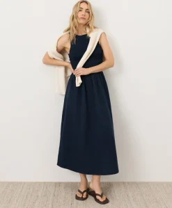 Organic Coastal Double Gauze Smocked Dress