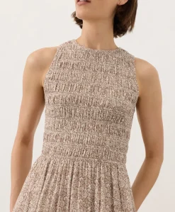Organic Coastal Double Gauze Smocked Dress