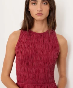 Organic Coastal Double Gauze Smocked Dress