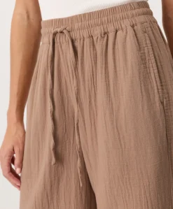 Organic Coastal Double Gauze Split Hem Pant