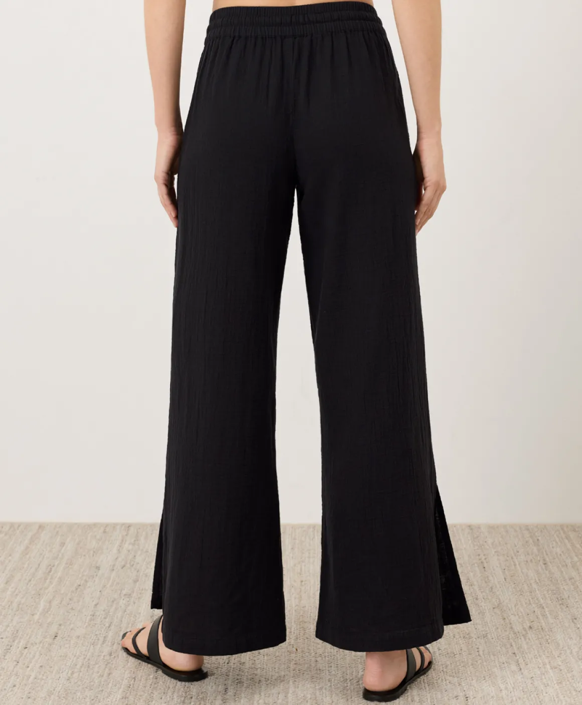 Organic Coastal Double Gauze Split Hem Pant
