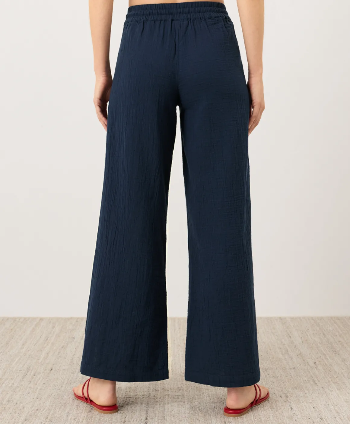 Organic Coastal Double Gauze Split Hem Pant