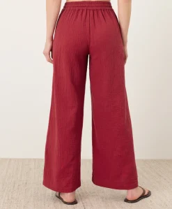 Organic Coastal Double Gauze Split Hem Pant