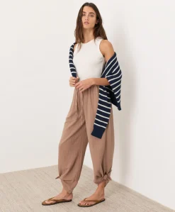 Organic Coastal Double Gauze Split Hem Pant