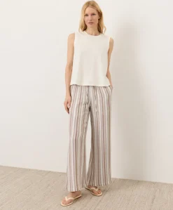 Organic Coastal Double Gauze Split Hem Pant