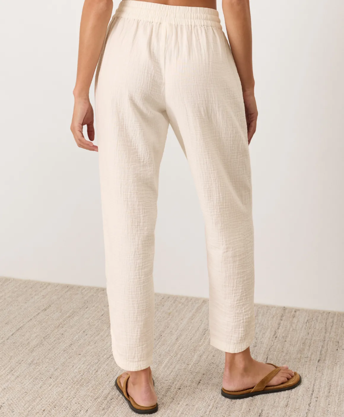 Organic Coastal Double Gauze Tapered Pull-On Pant
