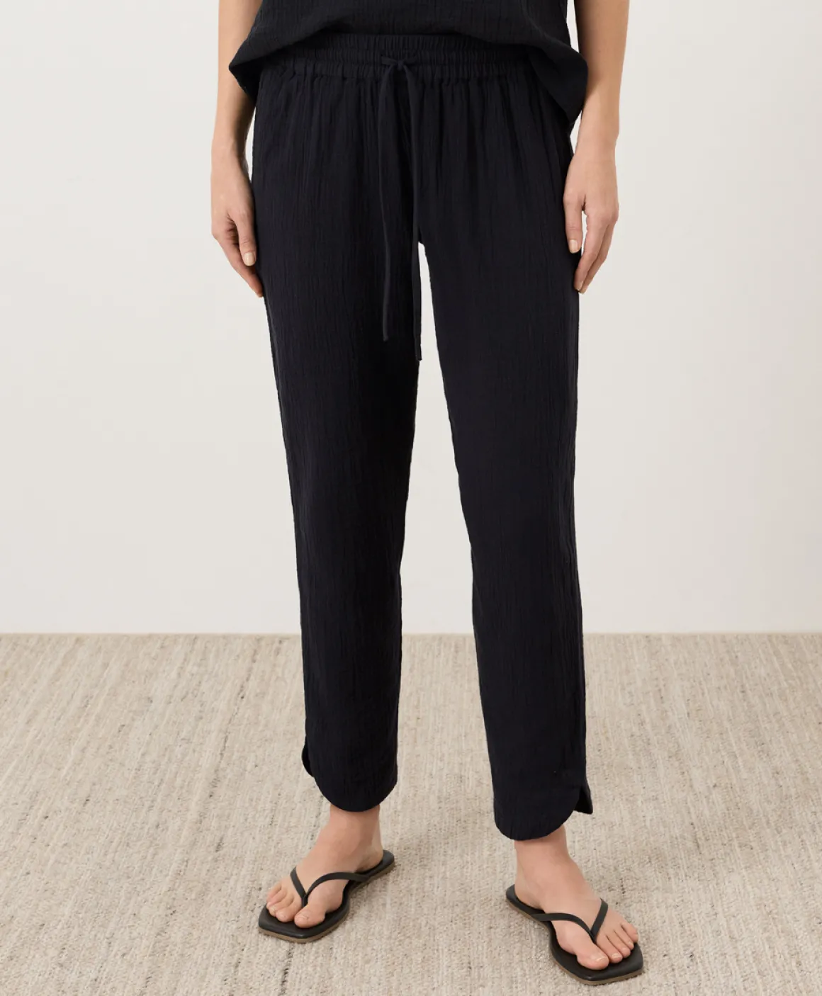 Organic Coastal Double Gauze Tapered Pull-On Pant