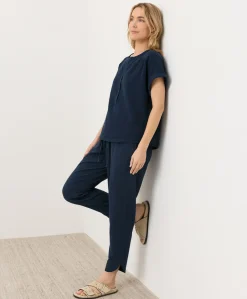 Organic Coastal Double Gauze Tapered Pull-On Pant