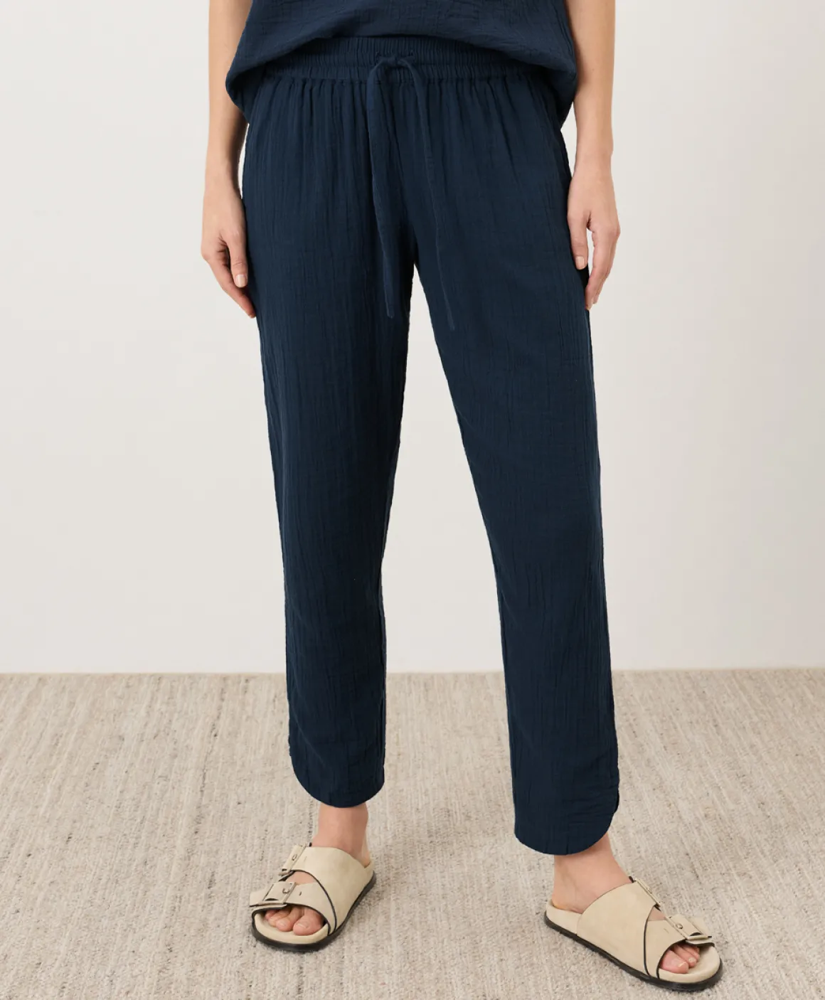 Organic Coastal Double Gauze Tapered Pull-On Pant