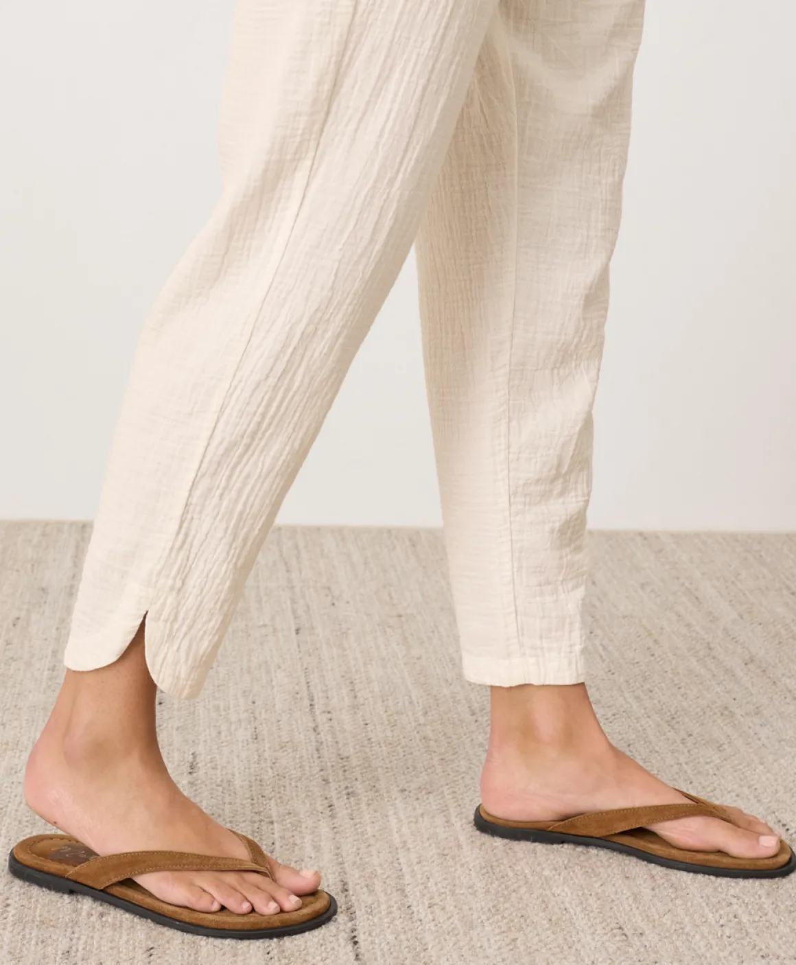 Organic Coastal Double Gauze Tapered Pull-On Pant