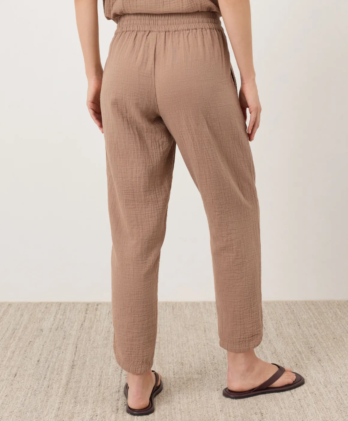 Organic Coastal Double Gauze Tapered Pull-On Pant