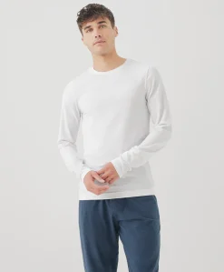 Organic Cool Stretch Long Sleeve Crew Undershirt 3-Pack
