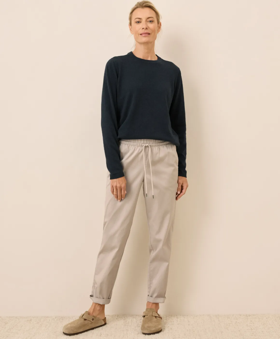 Organic Daily Twill Ultra-High Rise Tapered Pant