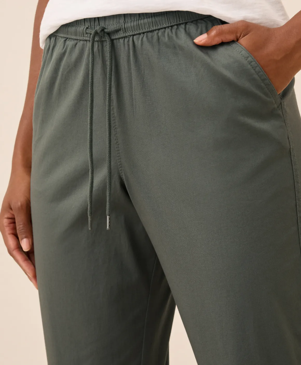 Organic Daily Twill Ultra-High Rise Tapered Pant