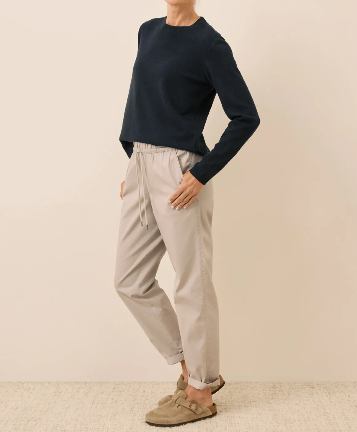 Organic Daily Twill Ultra-High Rise Tapered Pant