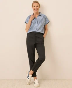 Organic Daily Twill Ultra-High Rise Tapered Pant
