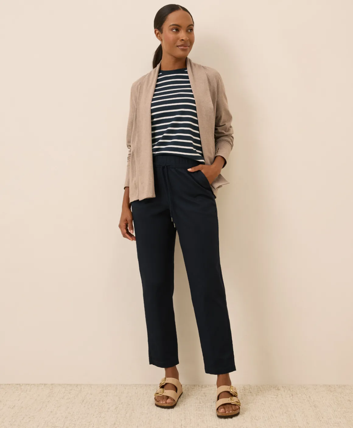 Organic Daily Twill Ultra-High Rise Tapered Pant