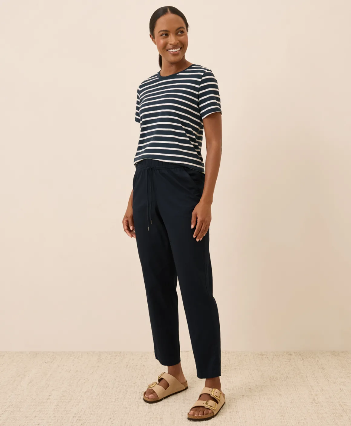 Organic Daily Twill Ultra-High Rise Tapered Pant