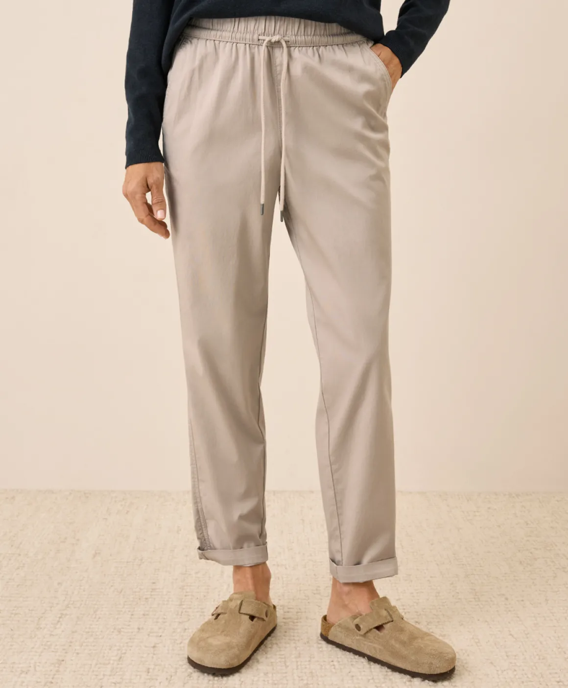Organic Daily Twill Ultra-High Rise Tapered Pant
