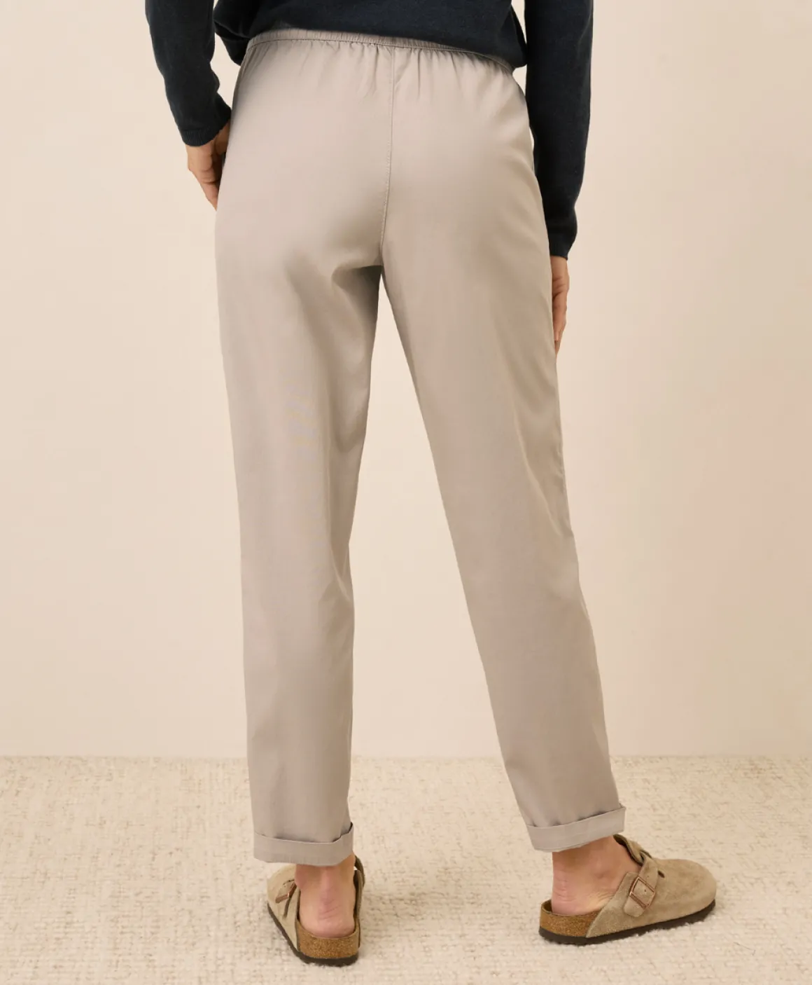 Organic Daily Twill Ultra-High Rise Tapered Pant