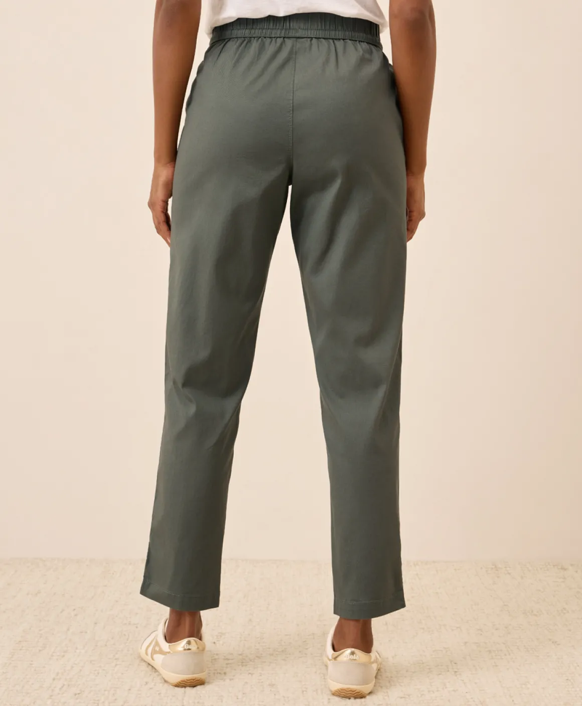 Organic Daily Twill Ultra-High Rise Tapered Pant