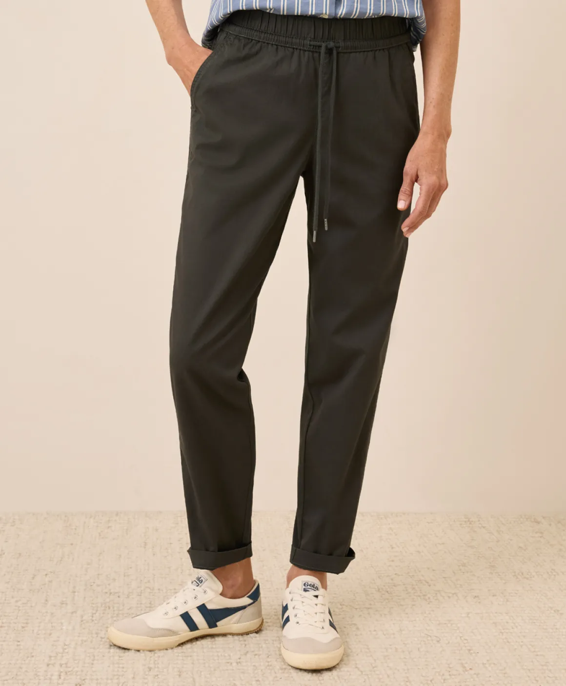 Organic Daily Twill Ultra-High Rise Tapered Pant