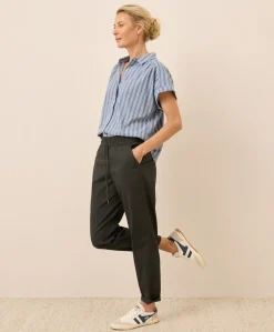 Organic Daily Twill Ultra-High Rise Tapered Pant