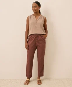 Organic Daily Twill Ultra-High Rise Tapered Pant