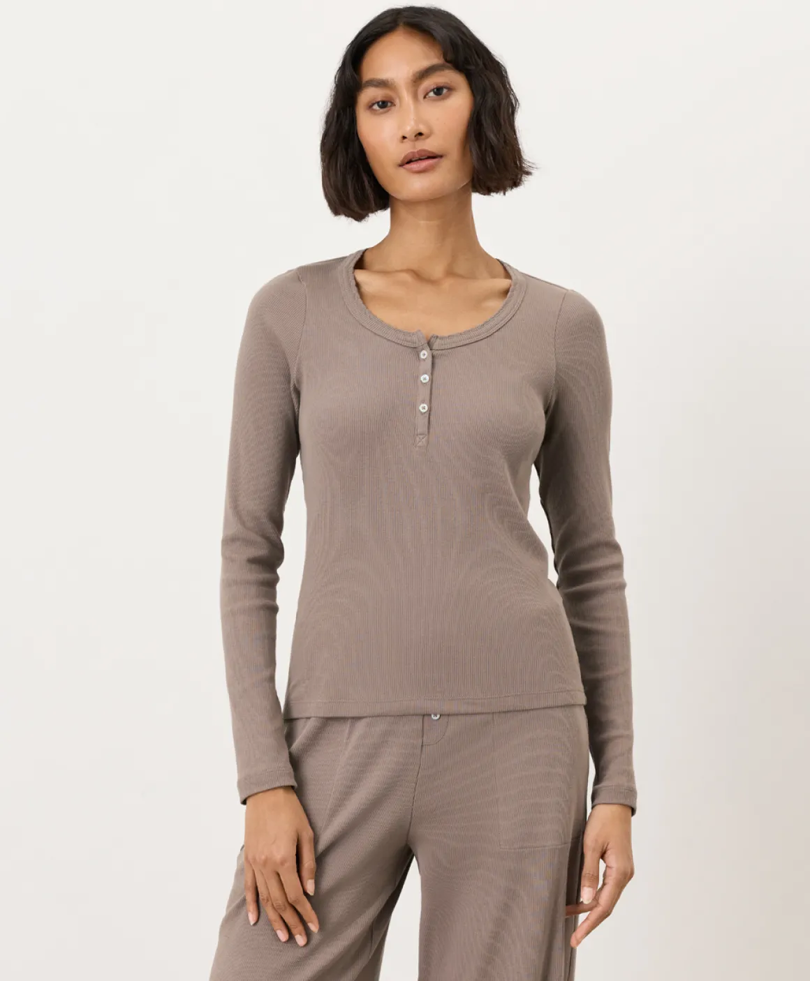 Organic Dream Rib Slim Henley