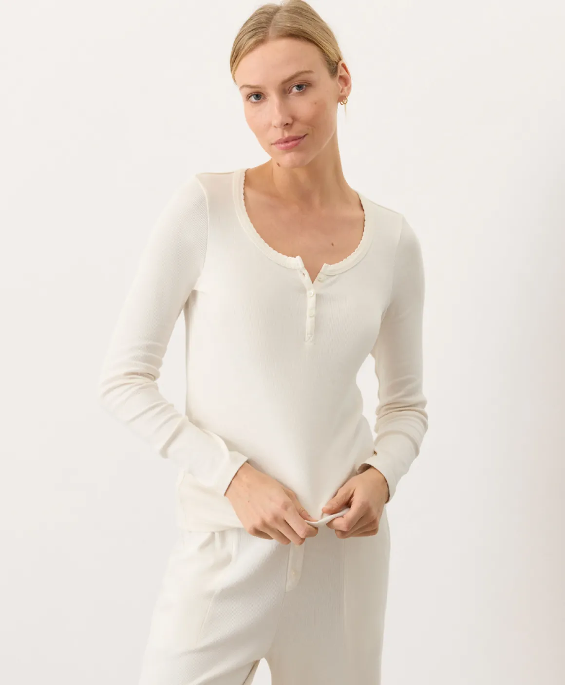 Organic Dream Rib Slim Henley