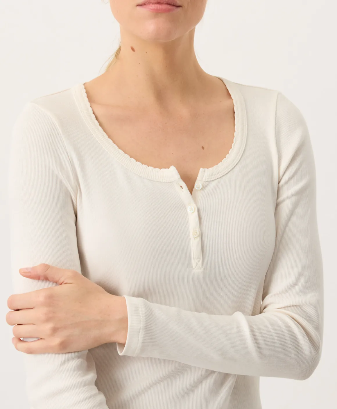 Organic Dream Rib Slim Henley