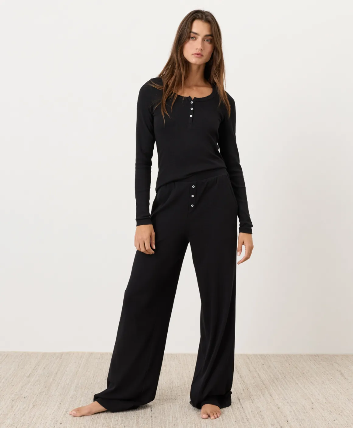 Organic Dream Rib Slim Henley