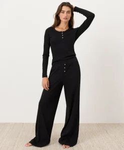 Organic Dream Rib Wide Leg Lounge Pant
