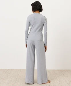 Organic Dream Rib Wide Leg Lounge Pant