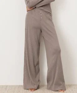 Organic Dream Rib Wide Leg Lounge Pant