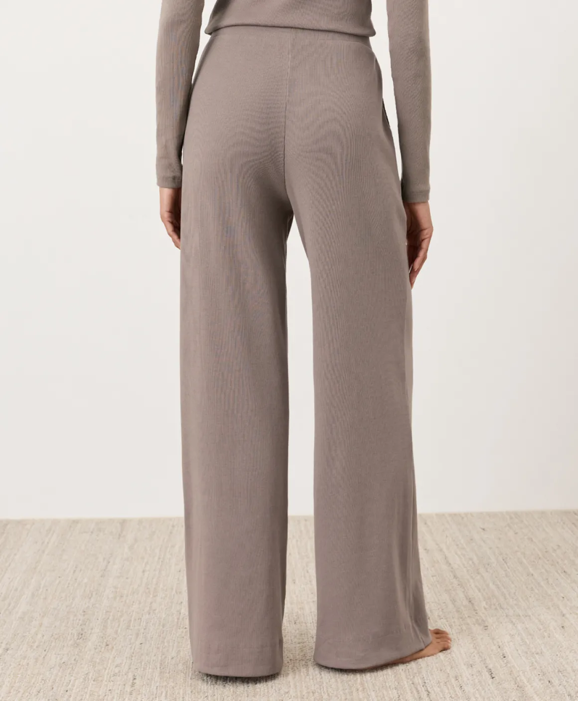 Organic Dream Rib Wide Leg Lounge Pant
