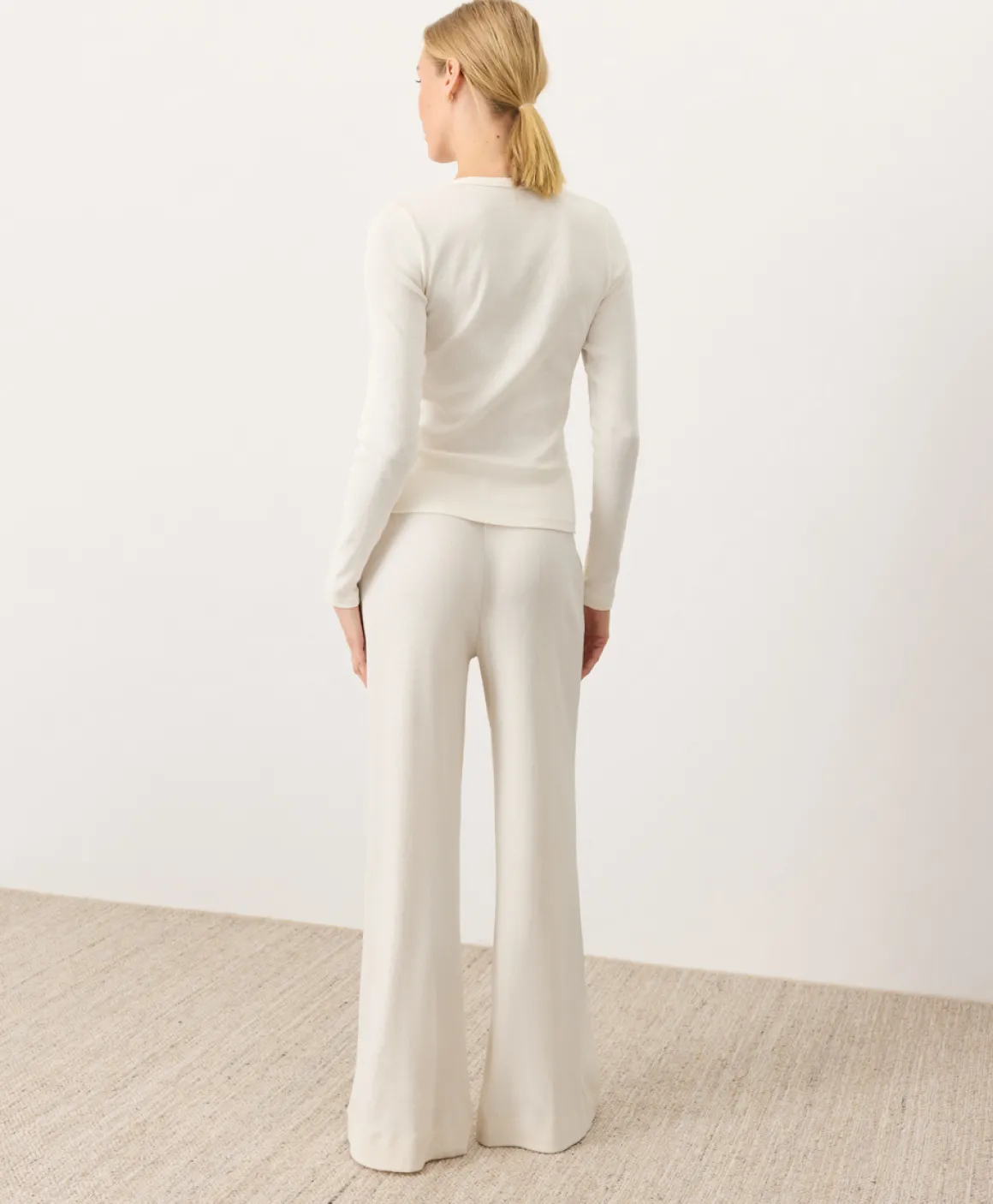Organic Dream Rib Wide Leg Lounge Pant