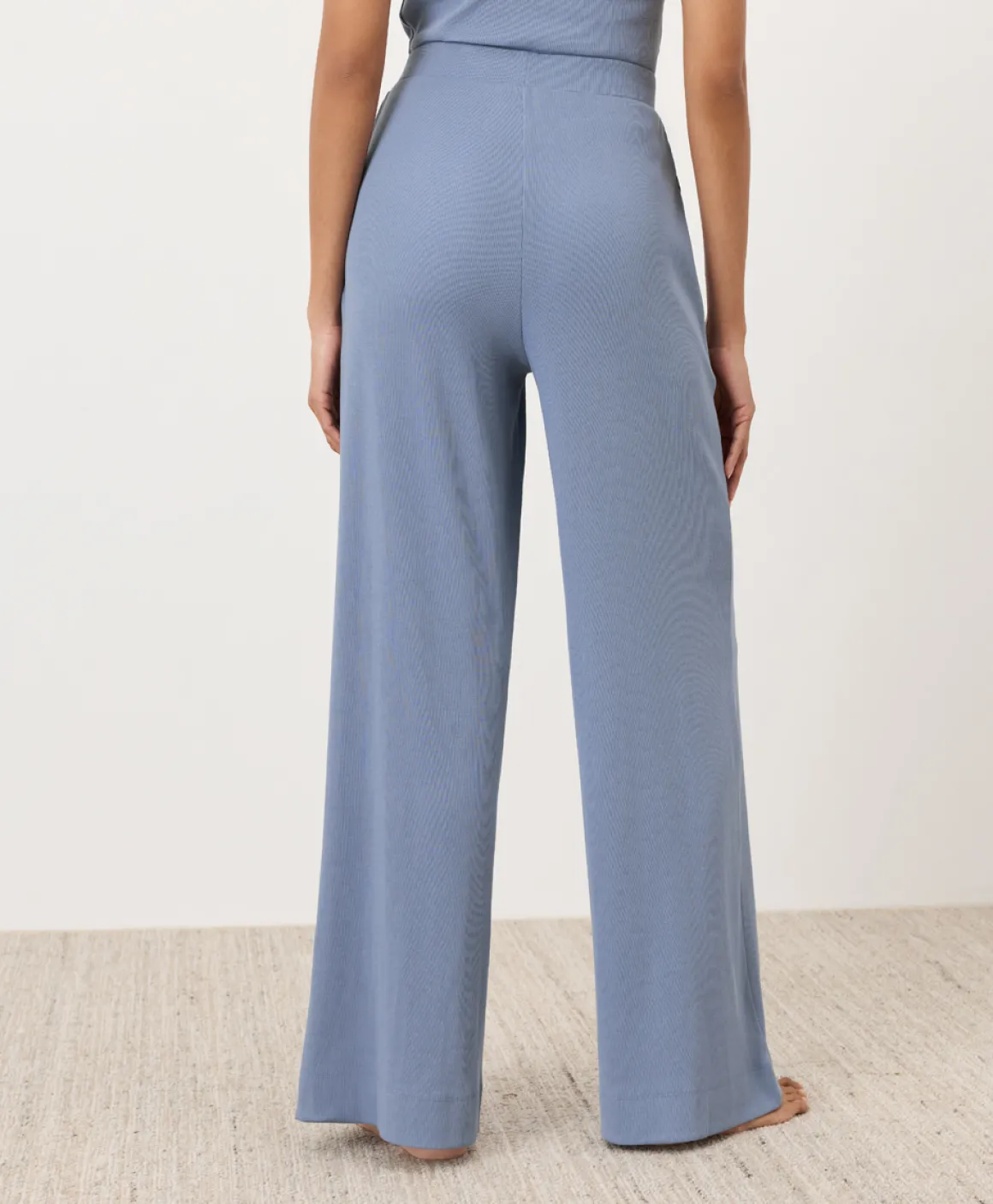 Organic Dream Rib Wide Leg Lounge Pant