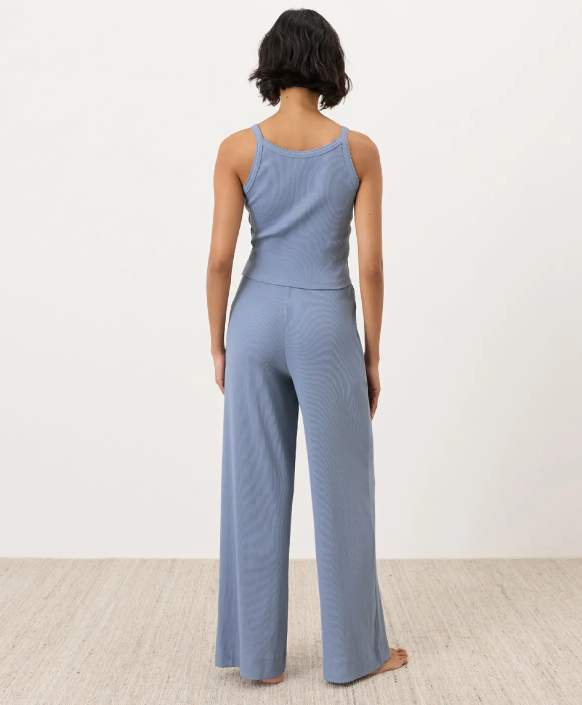 Organic Dream Rib Wide Leg Lounge Pant