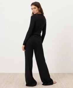 Organic Dream Rib Wide Leg Lounge Pant